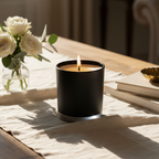 Black Gloss Candle Jar - 6oz