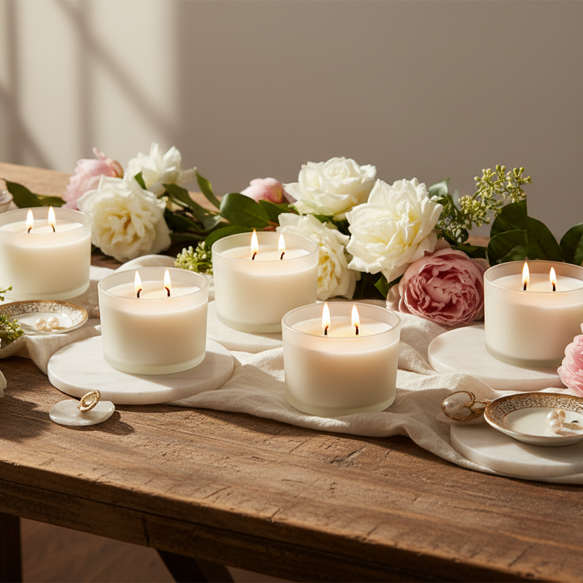 Bulk Candles - Frosted Jars