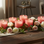 Bulk Candles - Pink Frosted Jars